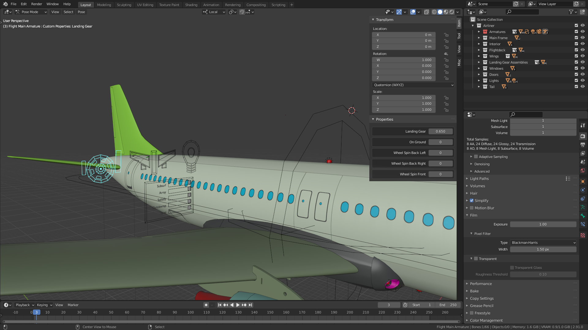 Airliner | Rigged |  preview image 2